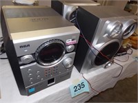 RCA 300W Total Power CD Player, 2 speakers