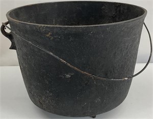 Antique Cast Iron Cauldron Pot