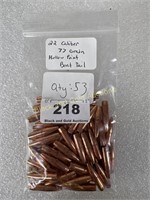 Bullets, 22 Caliber HP BT, 77 Gr., Qty: 53