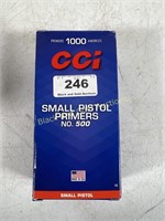 CCI Small Pistol Primers, No. 500, Qty: 995