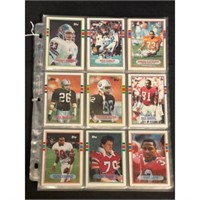 Over 130 1989 Topps Football Cards With Stars