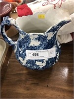 Transfer Porcelain Pitcher