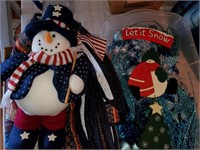 2 boxes of Christmas decor