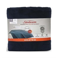 Sz-Tw Sunbeam Microplush Electric Heated Blanket