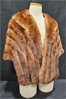 Genuine Vintage Mink Fur Stole Custom Made