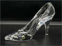 Vintage Bohemia Czech Crystal Cinderella Shoe