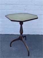Antique Mahogany Octagonal 3-Leg Table