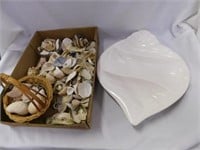 White shell shaped bowl (Shrimp cocktails?) - box
