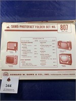 Vintage Sams Photofact Folder No 807 Console TVs