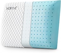 NOFFA 2.4" Flat Thin Pillow for Sleeping
