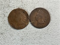 1885 1888 Indian head cents