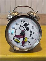 Vintage Bradley Mickey Mouse Alarm Clock Walt