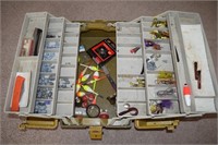 Vtg Plano No. 8106 Tackle Box with Contents