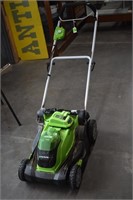 Green Works Battery Lawnmower Works w/40v Lithium