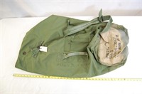 Green Canvas Military Duffle Bag