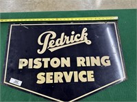 Pedrick Piston Ring Service Metal Sign - 2-sided