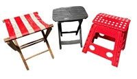 Foldable Chair, End Table & Seat