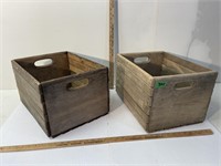 2 Wooden crates-16x12x10” tall