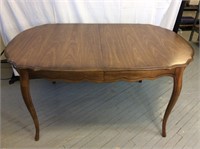 Table en bois et rallonges 59"/40"/30" (95")