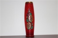 A Red Glass Vase