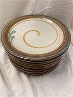 10 handmade pottery plates