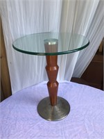 Danish Style Accent Table Tempered Glass