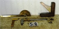 Tray lot assorted measuring devices, G-Vg: