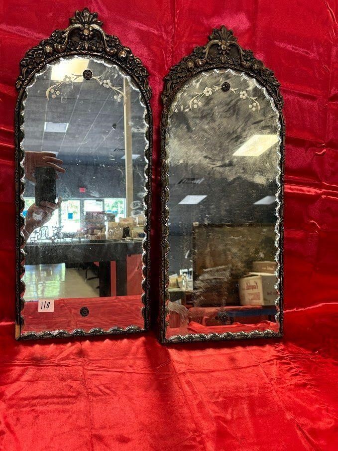 Pair of Antique art deco Mirrors