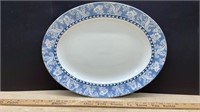 Blue & White "Florence" Fenton Pottery Platter