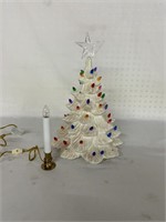 REPAIRED CERAMIC CHRISTMAS TREE