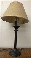 Pedestal table lamp measuring 27” tall
