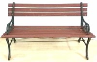 Porch Bench-Cast Iron-48 in L X 21 in D x 27 in H