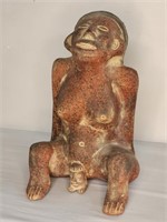 Vtg pre Columbian style handmade fertility statue