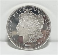 1 Oz Silver Morgan Round