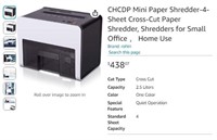 Sm4115 CHCDP Mini Paper Shredder-4-Sheet