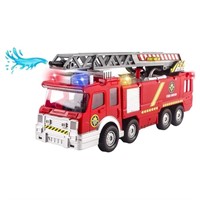 R1636  Vokodo Toy Fire Truck, 10" Dimensions
