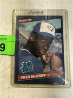 1986 DONRUSS FRED MCGRIFF ROOKIE BASEBALL CARD