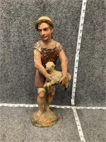 Boy and Lamb Statue