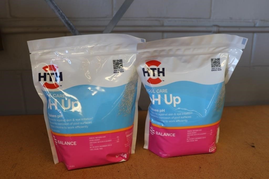 HTH pH Up, Retails $15 each, 2 pkgs