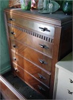 Antique Five Drawer Dresser
