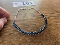 10" TURQUOISE / STERLING NECKLACE