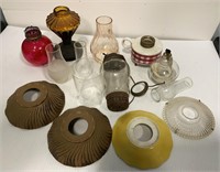 Oil Lamps &  Lamp Parts (see photo)