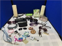 Large collection of Sunglasses, Keychains & more