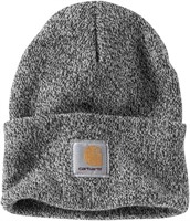 Carhartt Men's Knit Cuffed Beanie (black/white)