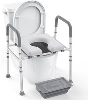 Elevated Toilet Seat with Handles  400lb
