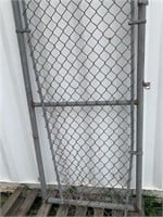 Chain-link Gate 33 W X 84 inch Tall Commercial Hea