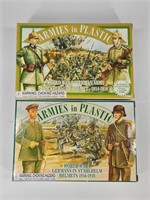 2) BOXES WWI GERMAN MILITARY FIGURES