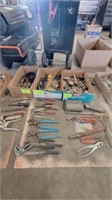 3 Boxes Screwdrivers, Pliers, Channel