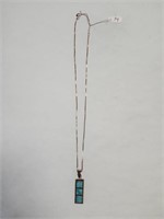 Timma copper/turquoise necklace