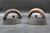 PAIR OF ANTIQUE SAD IRONS